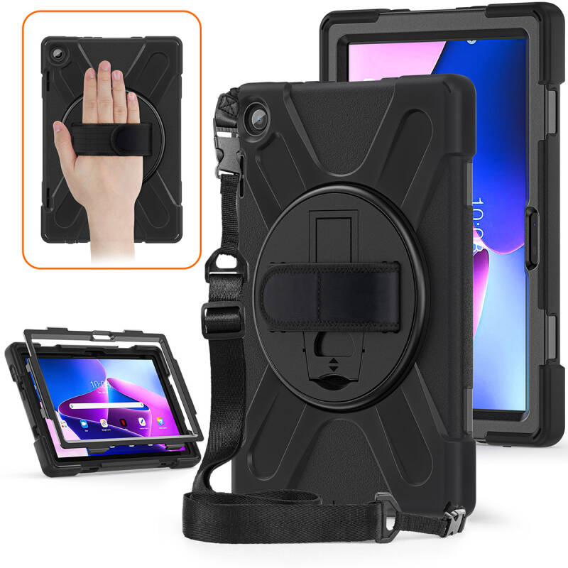 Lenovo Tab M10 TB-328F 3. Jenerasyon Zore Defender Tablet Silikon - 16