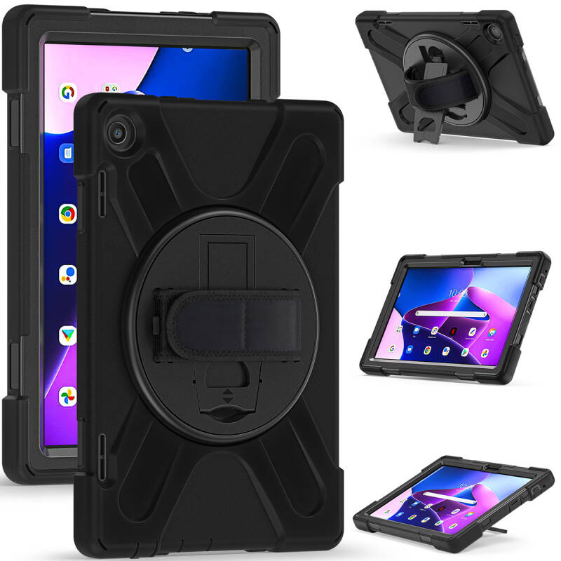 Lenovo Tab M10 TB-328F 3. Jenerasyon Zore Defender Tablet Silikon - 17