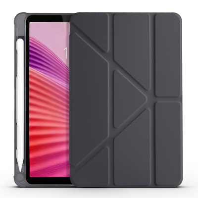 Lenovo Tab One 8.7 TB-305FU Kılıf Zore Tri Folding Kalem Bölmeli Standlı Kılıf - 11