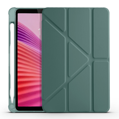 Lenovo Tab One 8.7 TB-305FU Kılıf Zore Tri Folding Kalem Bölmeli Standlı Kılıf - 7