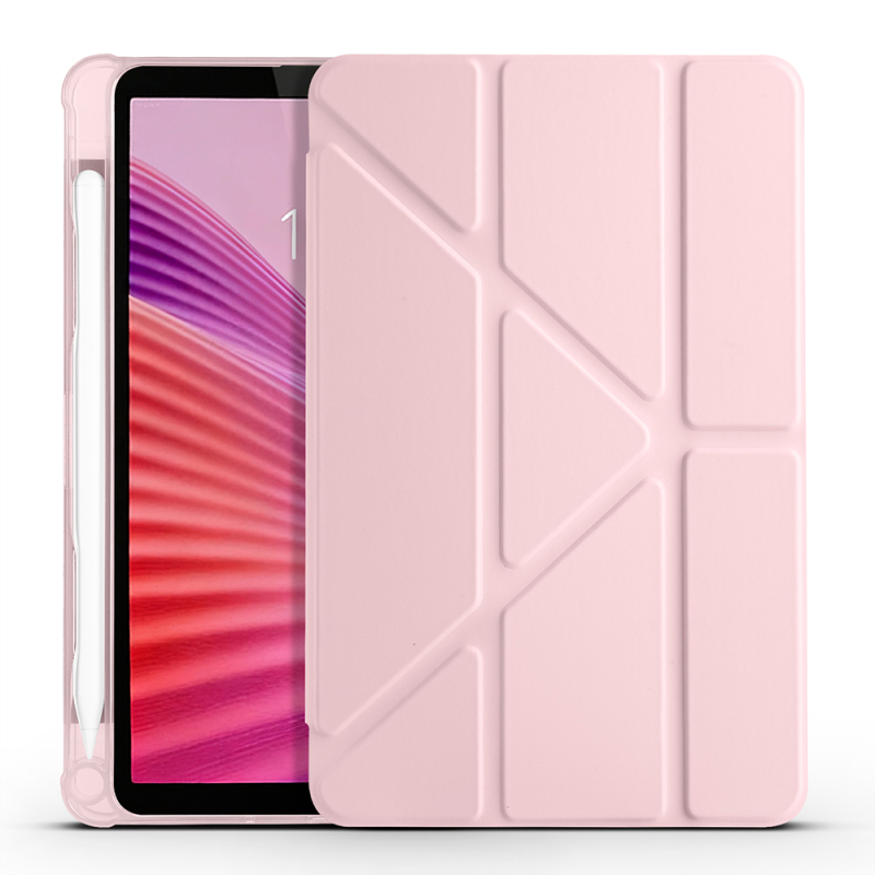 Lenovo Tab One 8.7 TB-305FU Kılıf Zore Tri Folding Kalem Bölmeli Standlı Kılıf - 10