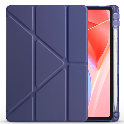 Lenovo Tab TB-311FU Kılıf Zore Tri Folding Kalem Bölmeli Standlı Kılıf - 13
