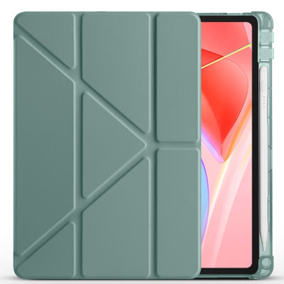Lenovo Tab TB-311FU Kılıf Zore Tri Folding Kalem Bölmeli Standlı Kılıf - 10