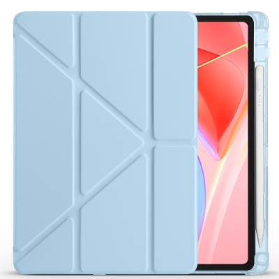 Lenovo Tab TB-311FU Kılıf Zore Tri Folding Kalem Bölmeli Standlı Kılıf - 13