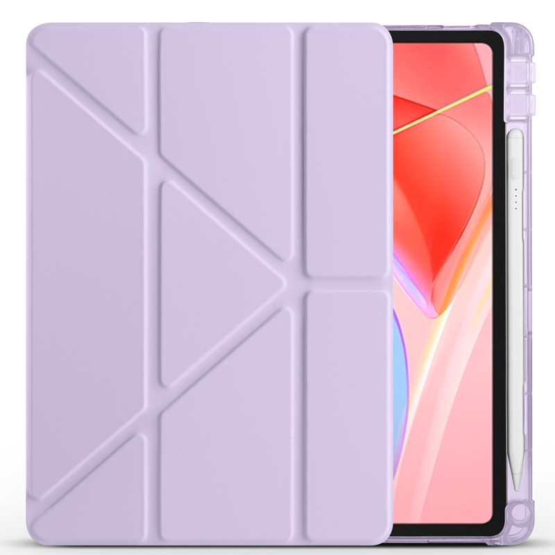 Lenovo Tab TB-311FU Kılıf Zore Tri Folding Kalem Bölmeli Standlı Kılıf - 14