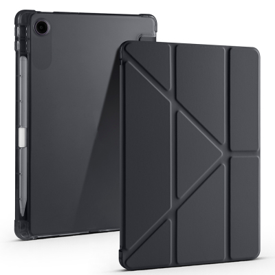 Lenovo Tab TB-311FU Kılıf Zore Tri Folding Kalem Bölmeli Standlı Kılıf - 8