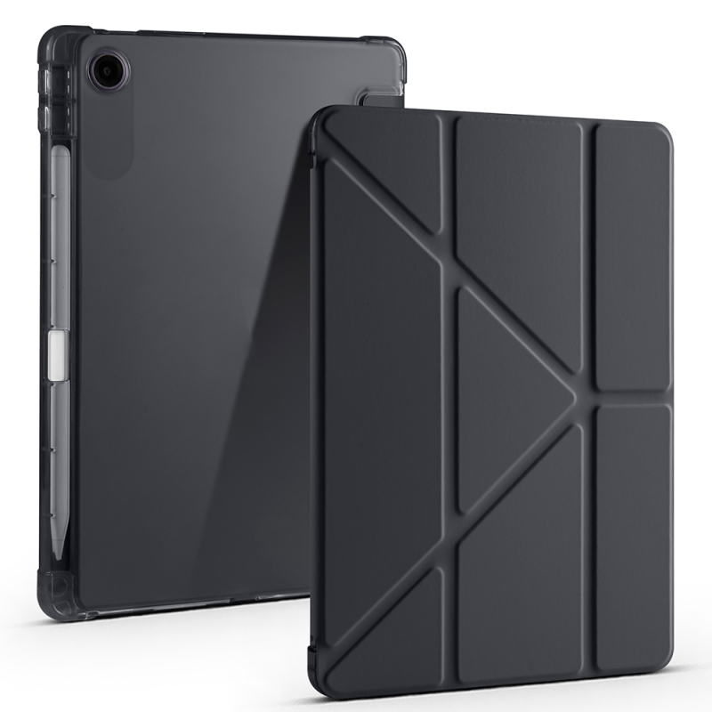 Lenovo Tab TB-311FU Kılıf Zore Tri Folding Kalem Bölmeli Standlı Kılıf - 8