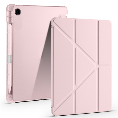 Lenovo Tab TB-311FU Kılıf Zore Tri Folding Kalem Bölmeli Standlı Kılıf - 4