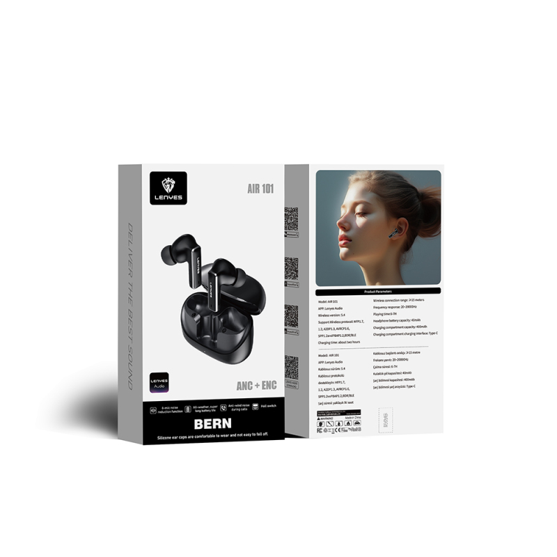 Lenyes Air 101 ANC and ENC Technology In-Ear Bluetooth v5.4 Headphones - 9
