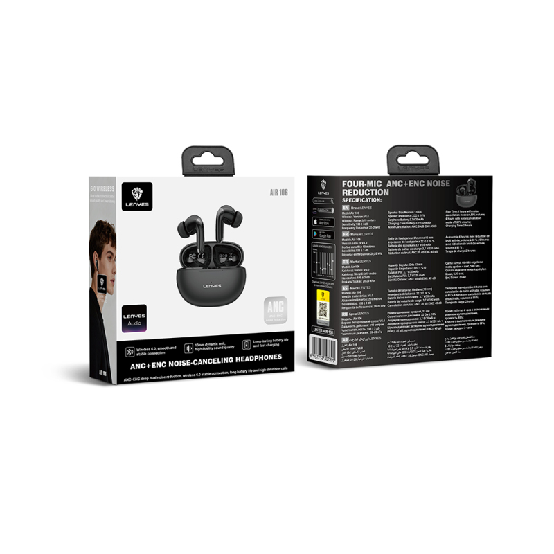 Lenyes Air 106 ANC/ENC Teknolojili Kulak İçi Bluetooth Kulaklık v6.0 - 7