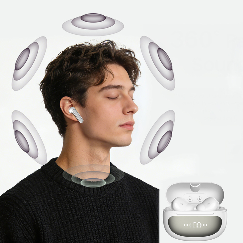 Lenyes Air 107 In-Ear Bluetooth Headphones with ANC/ENC Technology and 360-Degree Panoramic Sound v6.0 - 5