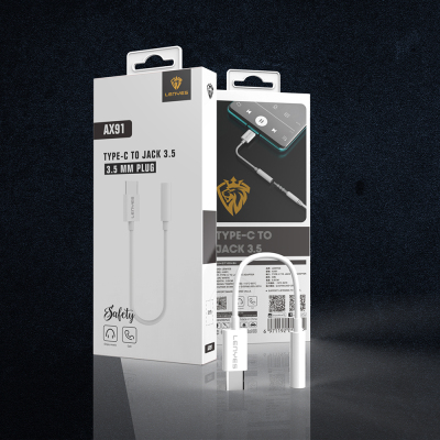 Lenyes AX91 Type-C to 3.5mm Hi-Fi Aux Çevirici Ses Adaptörü - 5
