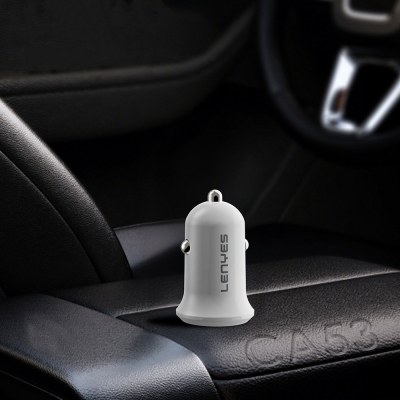 Lenyes CA53 Fast Charging Dual Type-C + USB-A Port Mini Car Charger 30W - 8