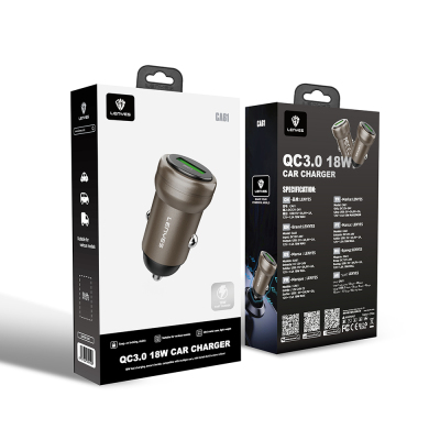 Lenyes CA61 Hızlı Şarj Özellikli USB-A Portlu Araç Şarj Aleti 18W - 7