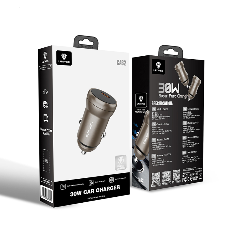 Lenyes CA62 PD Car Charger with Fast Charging Type-C Port 30W - 7