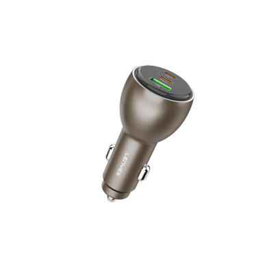 Lenyes CA66 Fast Charging Dual Type-C + Type-C + USB-A Port PD Car Charger 95W - 2