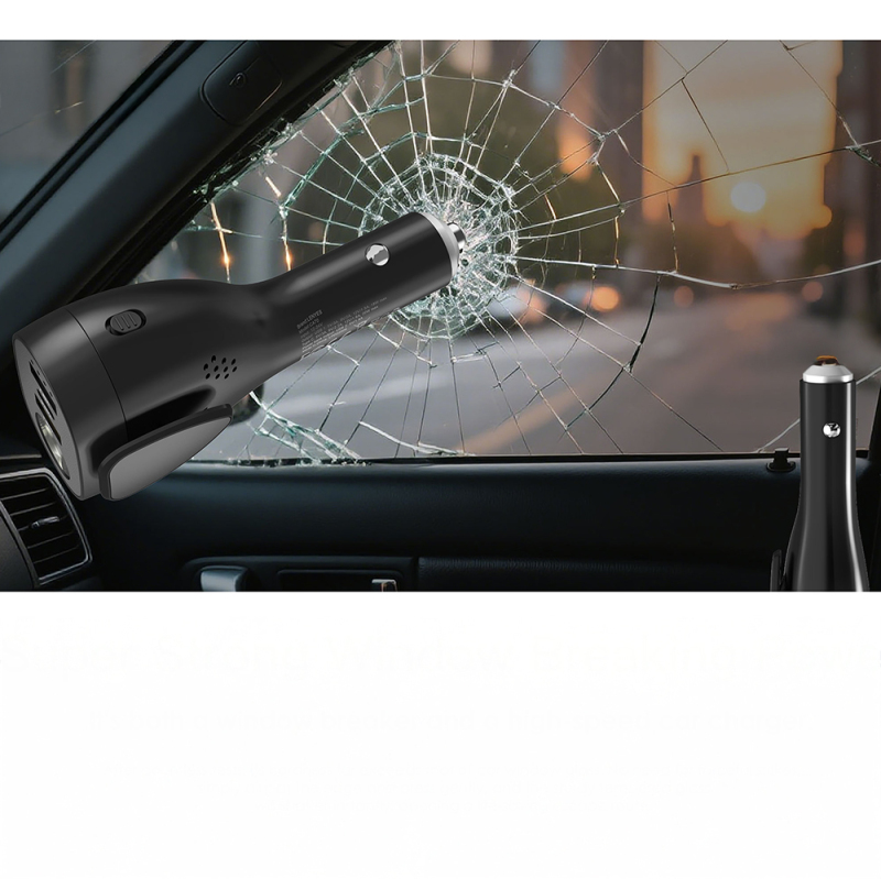 Lenyes CA70 Multifunctional Car Charger with Type-C + Dual USB-A Ports and Fast Charging Capability 20W - 6