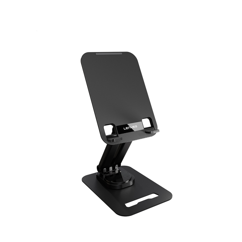 Lenyes CR139 Adjustable Foldable Rotatable Metal Phone and Tablet Stand - 1