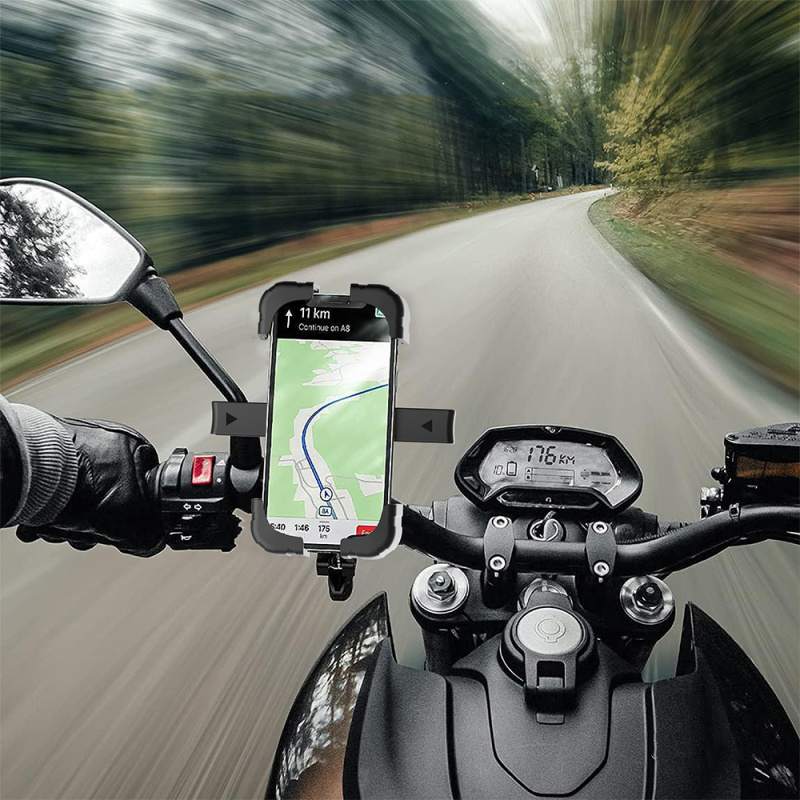 Lenyes CR165 Sarsıntı Önleyici 360° Derece Dönebilen Ayarlanabilir Motosiklet ve Bisiklet Telefon Tutucu - 9