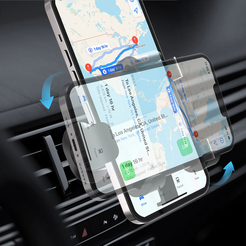 Lenyes CR196 360° Rotating Ventilation Design Car Phone Holder - 5