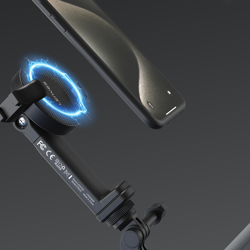 Lenyes CR203 2in1 Eller Serbest Magnetik Boyun Askılı Telefon Tutucu - 5