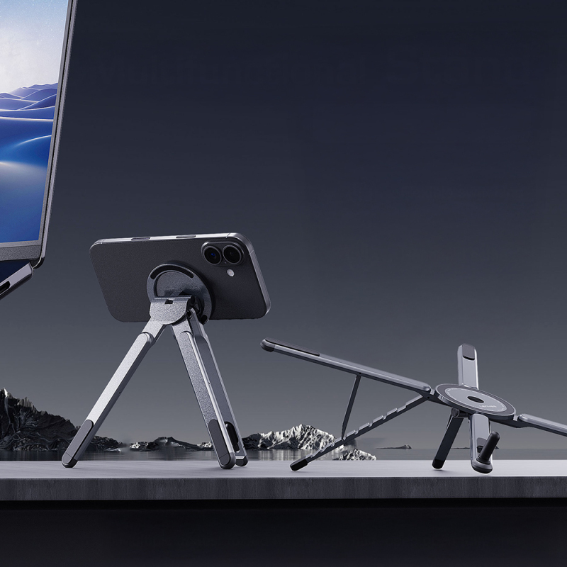 Lenyes CR206 Çok Fonksiyonlu 8 Kademeli Ayarlanabilir Magnetik Laptop & Tablet & Telefon Standı - 7