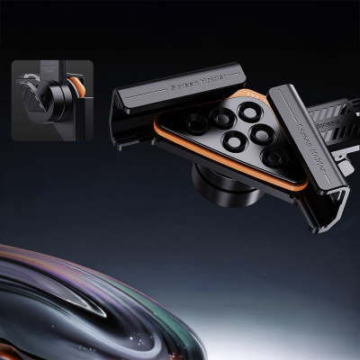 Lenyes CR210 360 Dönebilen V Köşeli Magnetik Araç İçi Telefon Tutucu - 5
