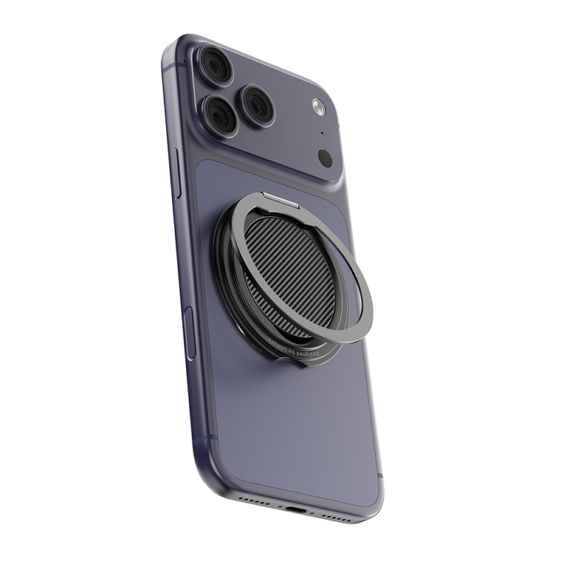 Lenyes CR212 Aramid Fiber 360 Degree Rotating Magnetic Ring Stand Phone Holder - 2