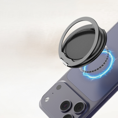 Lenyes CR212 Aramid Fiber 360 Degree Rotating Magnetic Ring Stand Phone Holder - 4