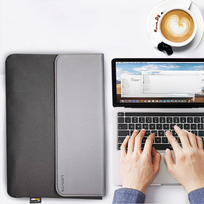 Lenyes LB503 Darbe Emici Su Geçirmez PU Cordura Kumaş 13-14 inç Laptop Çantası - 4