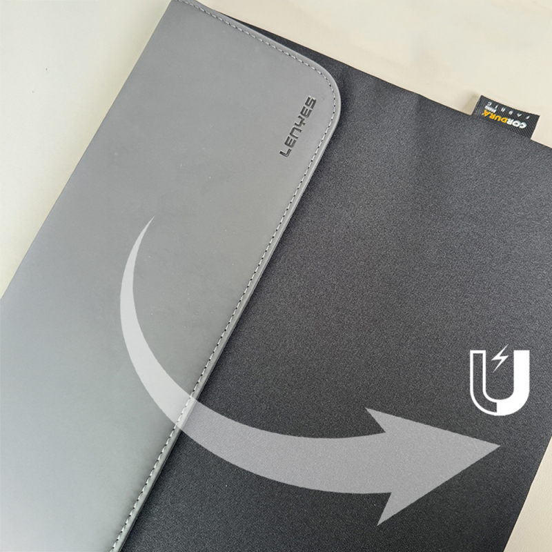 Lenyes LB503 Darbe Emici Su Geçirmez PU Cordura Kumaş 13-14 inç Laptop Çantası - 8