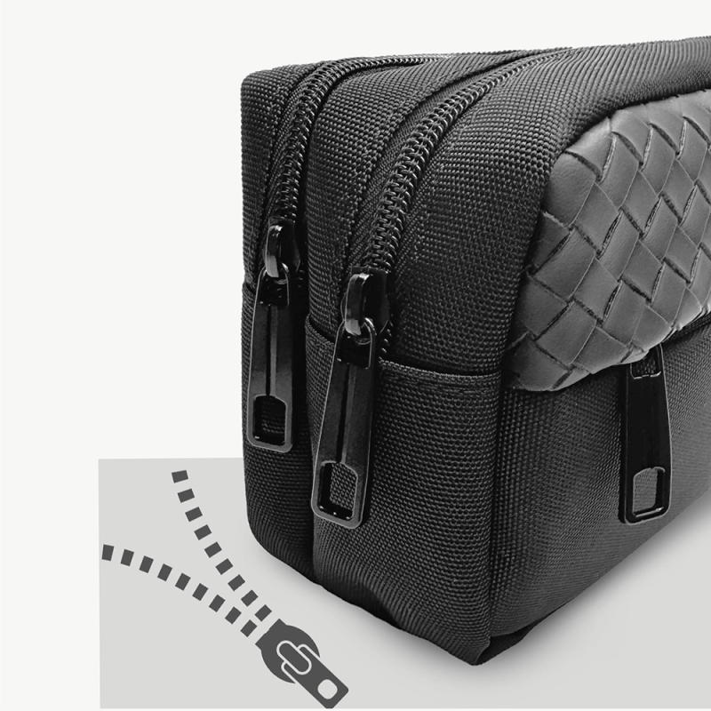 Lenyes LB551 Voyagers Serisi 1200D Polyester Kumaş Bilek Askı Kayışlı Mobil Aksesuar Çantası - 8