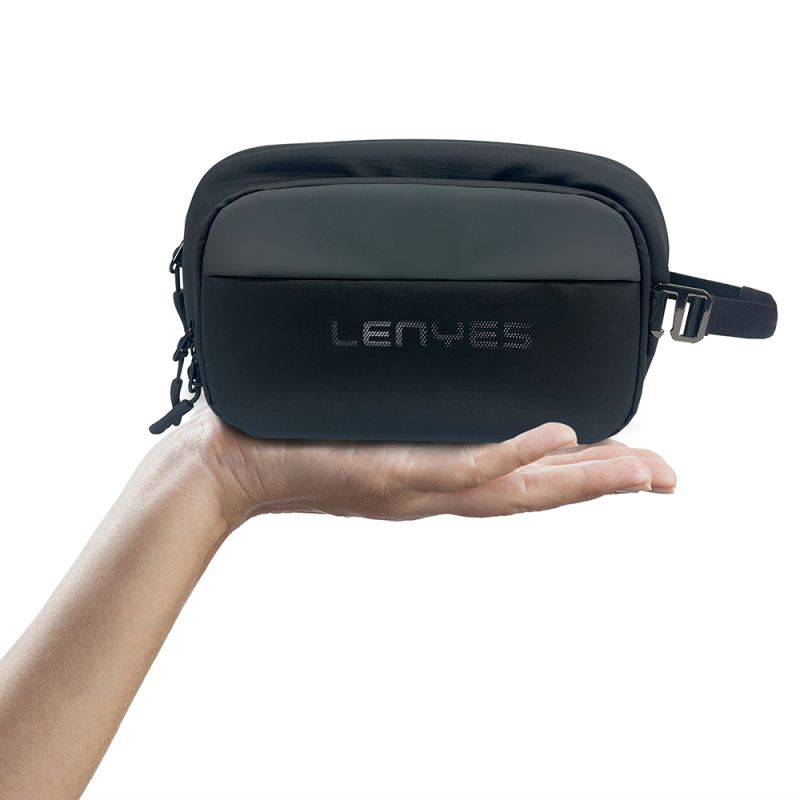Lenyes LB561 Su Geçirmez Aşınmaya ve Çizilmeye Dayanıklı Çapraz Vücut Askılı Aksesuar Çantası 25.5cm - 4