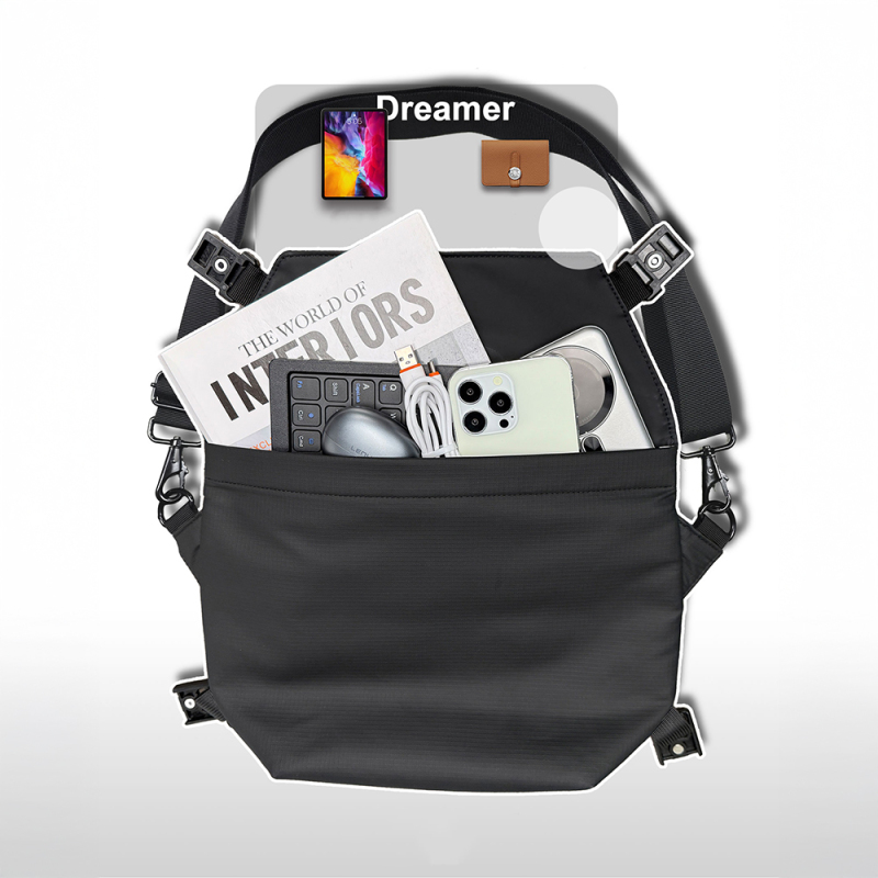 Lenyes LB562 Dreamer Crossbody Series Waterproof Leather Design Crossbody Bag - 6