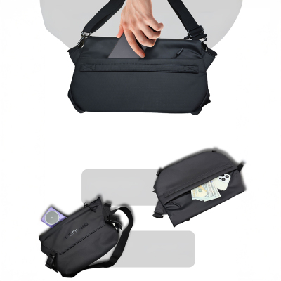 Lenyes LB563 Dreamer Crossbody Serisi Su Geçirmez Deri Tasarımlı Çapraz Vücut Çantası - 5