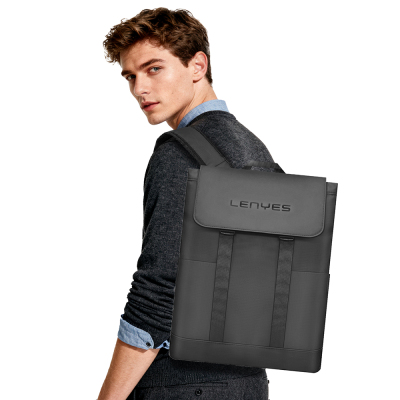 Lenyes LB567 Dreamer Backpack Plus Serisi Su Geçirmez Deri Tasarımlı Omuz Askılı Sırt Çantası - 7