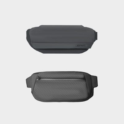 Lenyes LB573 Creator Serisi Su Geçirmez Polyester Kumaş Ayarlanabilir Askılı Bel Çantası - 4