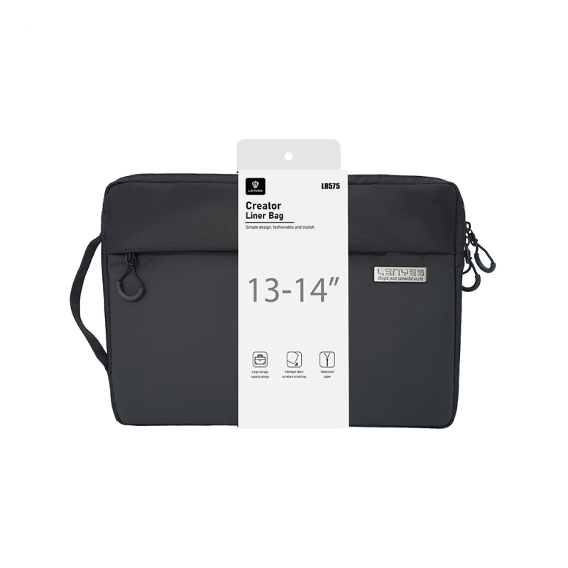 Lenyes LB575 Creator Serisi Darbe Emici Su Geçirmez Polyester Kumaş 13-14 inç Laptop Çantası - 3