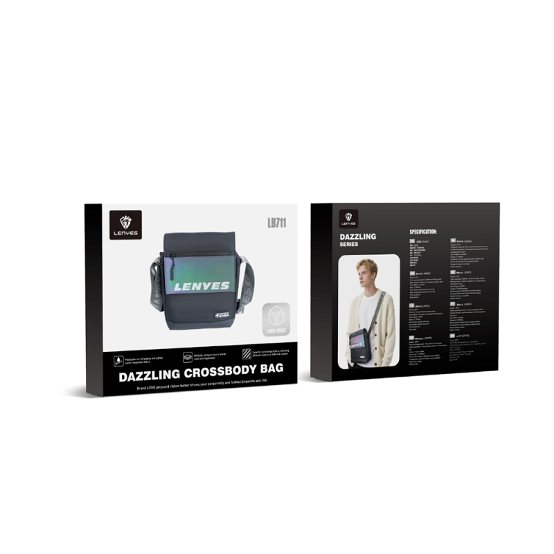 Lenyes LB711 Dazzling Crossbody Serisi Çok Amaçlı Su Geçirmez Çapraz Vücut Çantası - 8