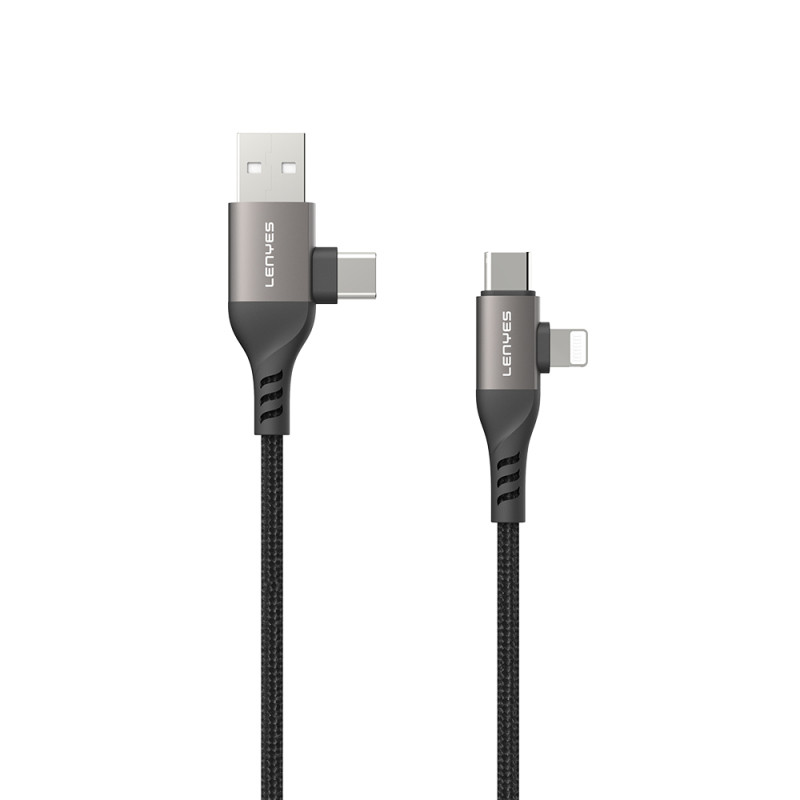 Lenyes LC501 4in1 A+C to C+L Charging and Data Cable 60W 1M - 1