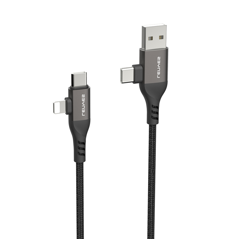 Lenyes LC501 4in1 A+C to C+L Charging and Data Cable 60W 1M - 3