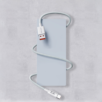 Lenyes LC518 USB-A to Type-C 6A Örgü Tasarımlı Hızlı Şarj Özellikli Data ve Şarj Kablosu 66W 1M - 5