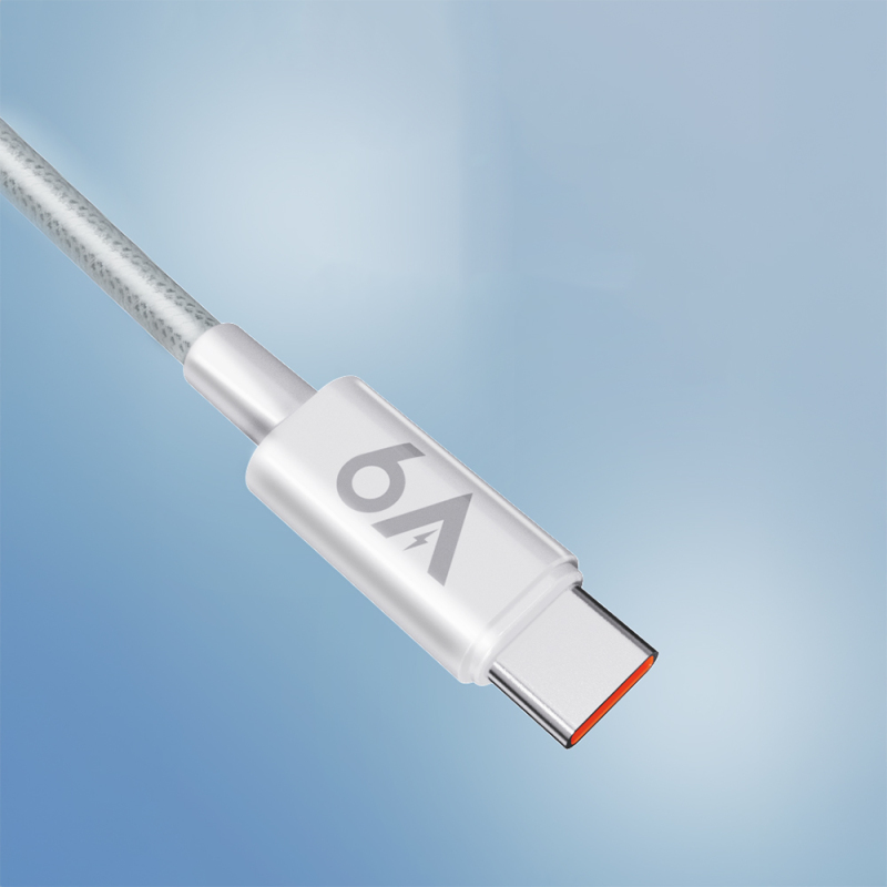 Lenyes LC518 USB-A to Type-C 6A Örgü Tasarımlı Hızlı Şarj Özellikli Data ve Şarj Kablosu 66W 1M - 7