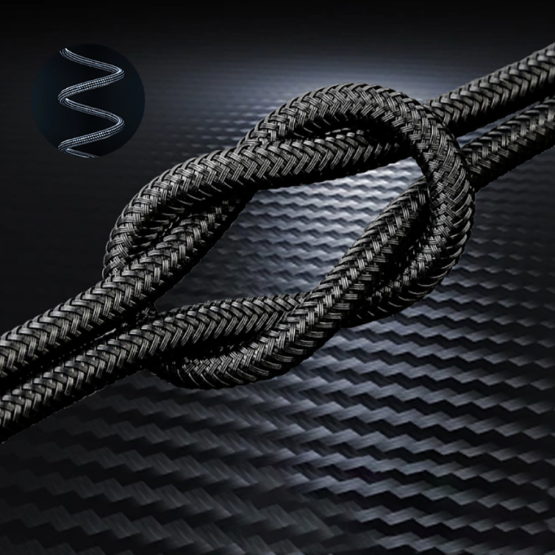 Lenyes LC520 USB-A to Type-C 6A Braided Design Fast Charging Data and Charging Cable 66W 1M - 4