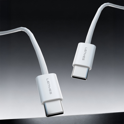 Lenyes LC526 Type-C to Type-C Akıllı Çip Koruma Özellikli Data ve Şarj Kablosu 60W 1.2M - 3