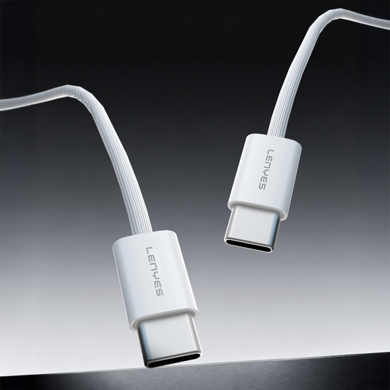 Lenyes LC526 Type-C to Type-C Akıllı Çip Koruma Özellikli Data ve Şarj Kablosu 60W 1.2M - 3