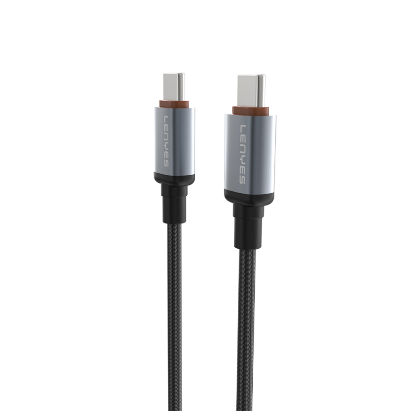 Lenyes LC528 Type-C to Type-C Fast Charging Braided Data and Charging Cable 60W 1M - 5