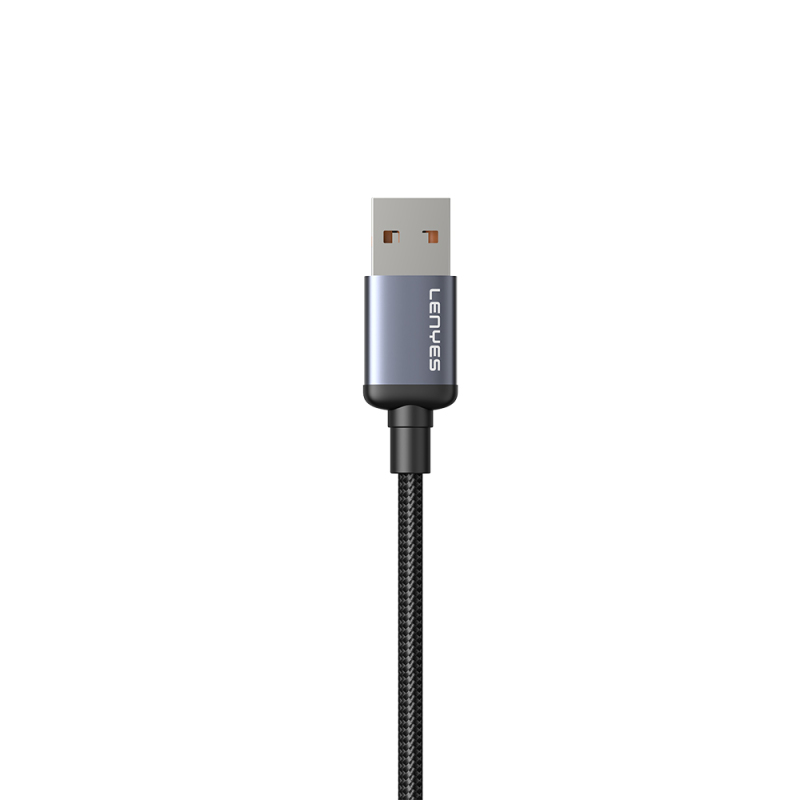 Lenyes LC529 USB-A to Type-C LED Dijital Göstergeli Hızlı Şarj Özellikli Data ve Şarj Kablosu 66W 1M - 7