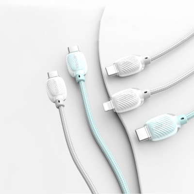 Lenyes LC536 Type-C to Type-C PD Braided Design Fast Charging Data and Charging Cable 60W 1M - 5