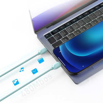 Lenyes LC536 Type-C to Type-C PD Örgü Tasarımlı Hızlı Şarj Özellikli Data ve Şarj Kablosu 60W 1M - 6